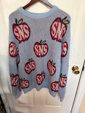 SNS Apple Knitted Crewneck – Unisex Large (Like New)